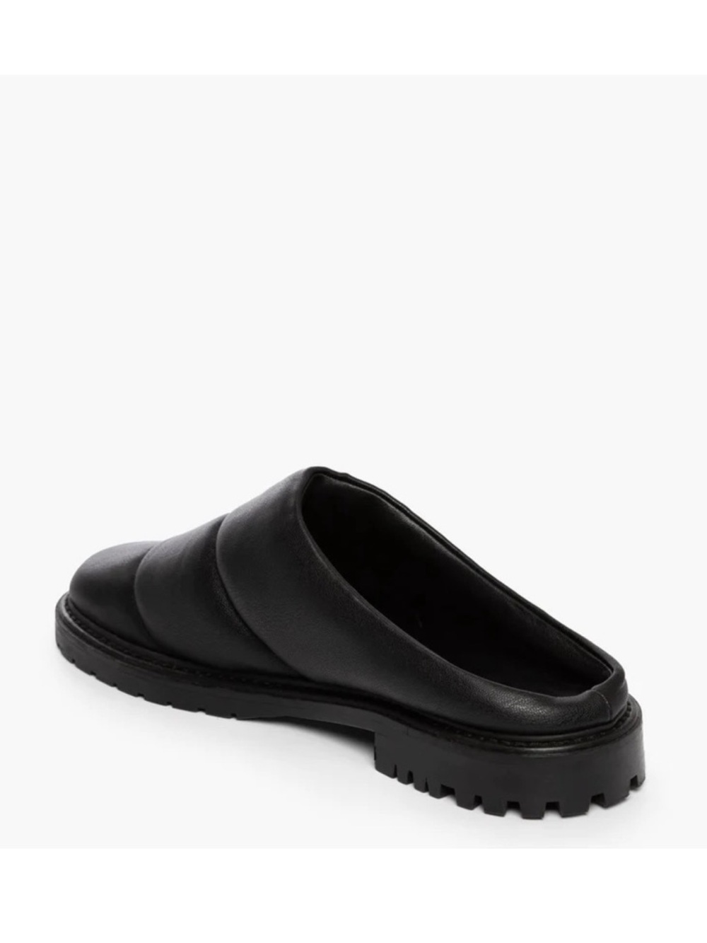 STAUD Astro quilted vegan leather mules